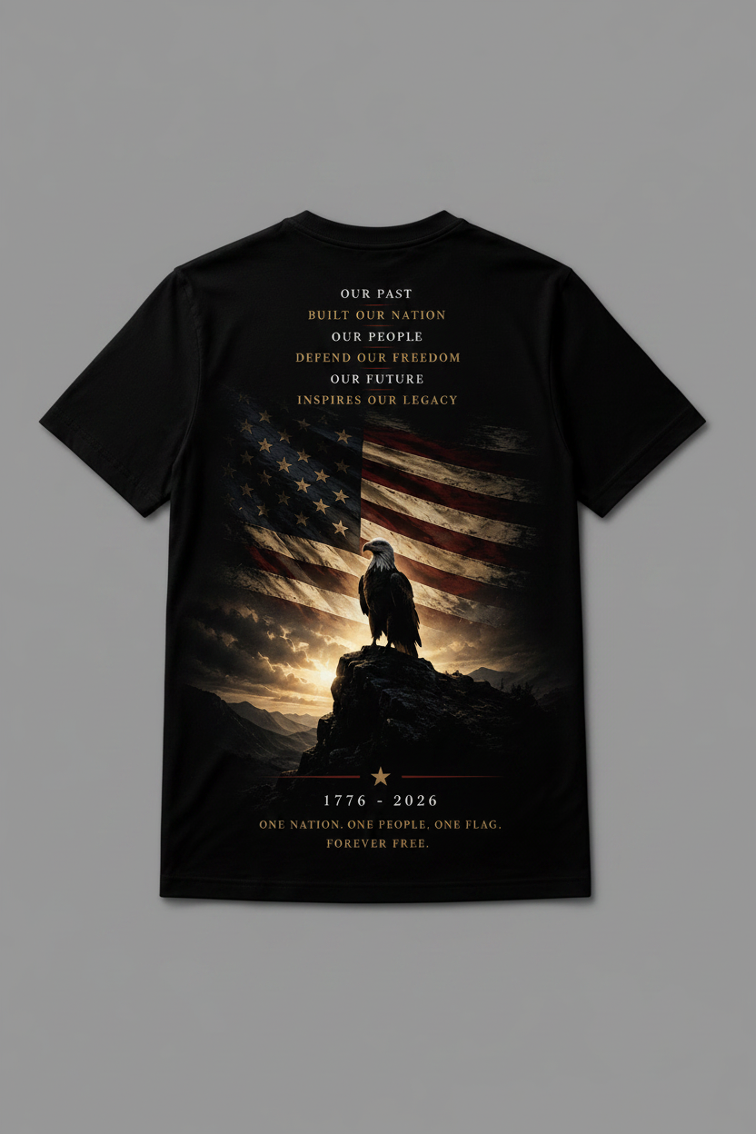 America 250 T-Shirt — Back Design